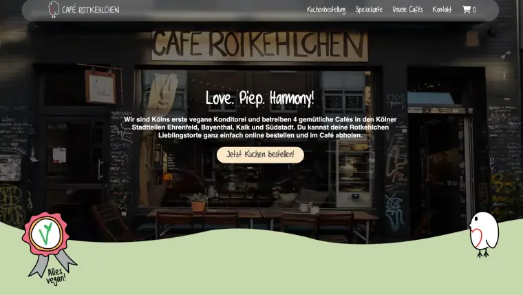 Café Rotkehlchen Website