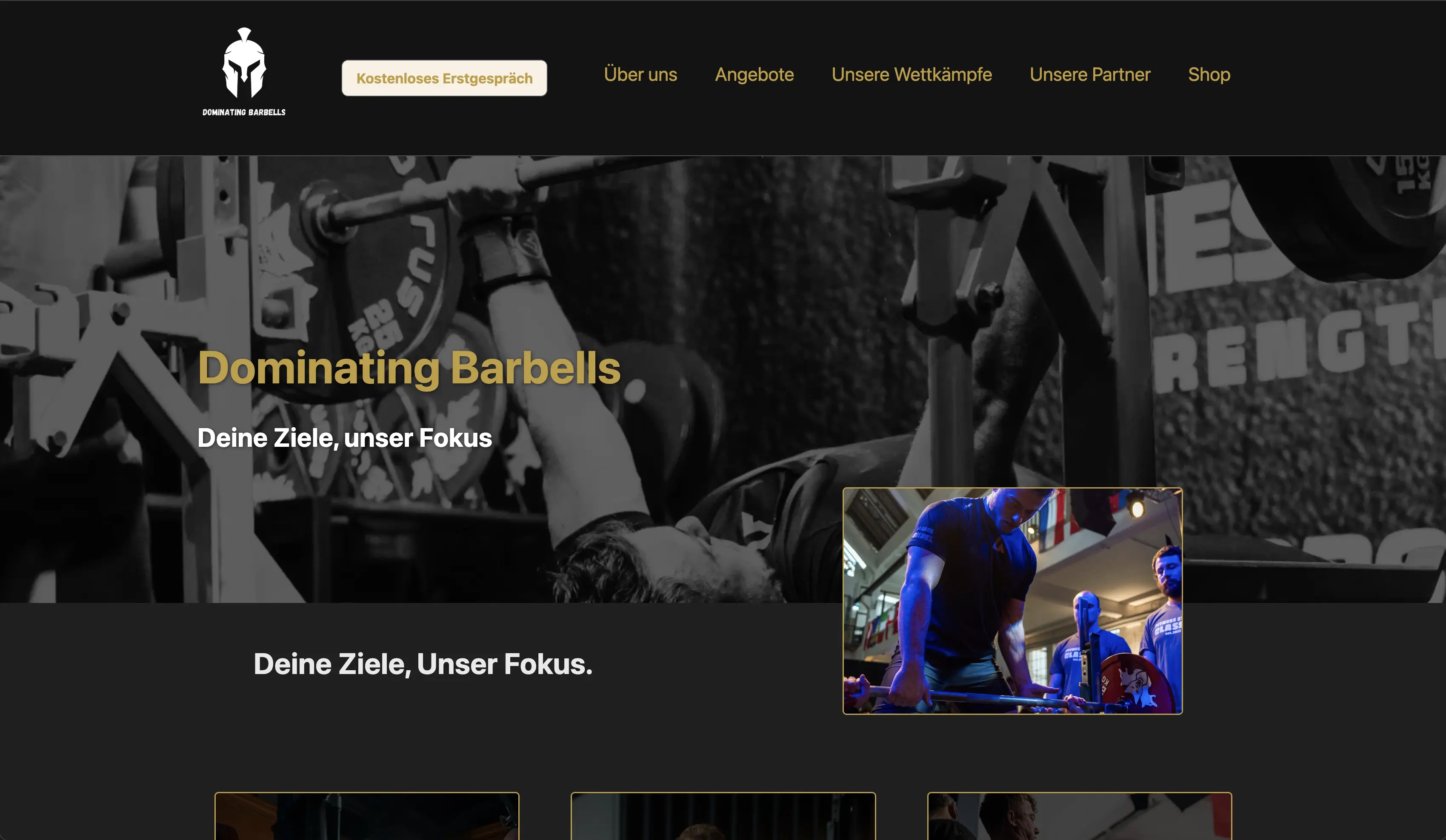 Startseite von Dominating Barbells