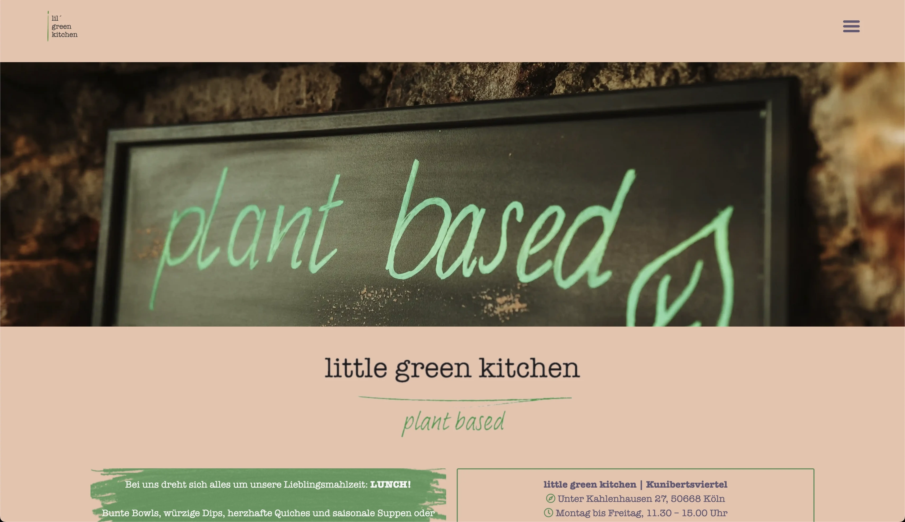 Startseite von little green kitchen
