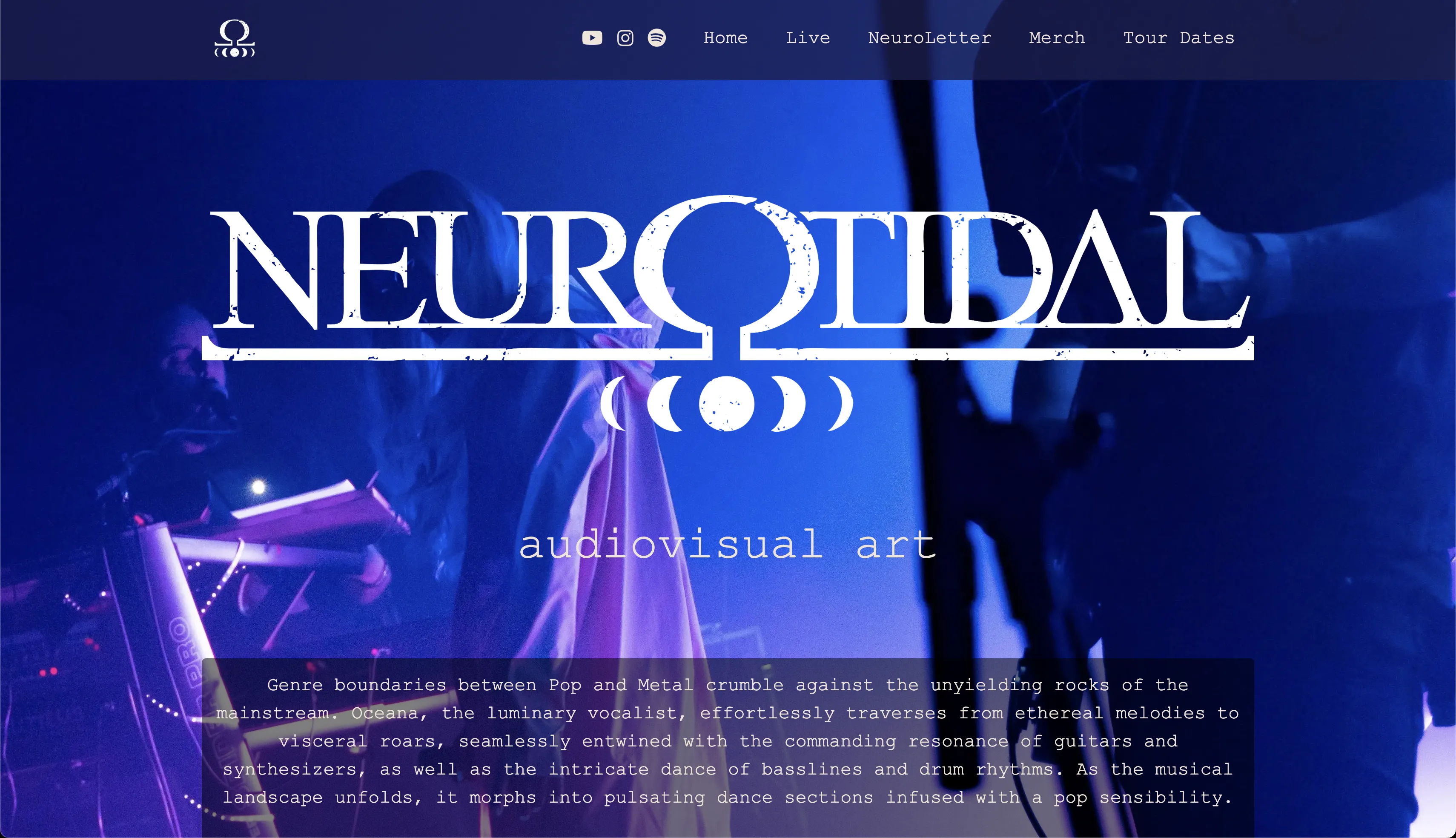 Startseite von NeuroTidal