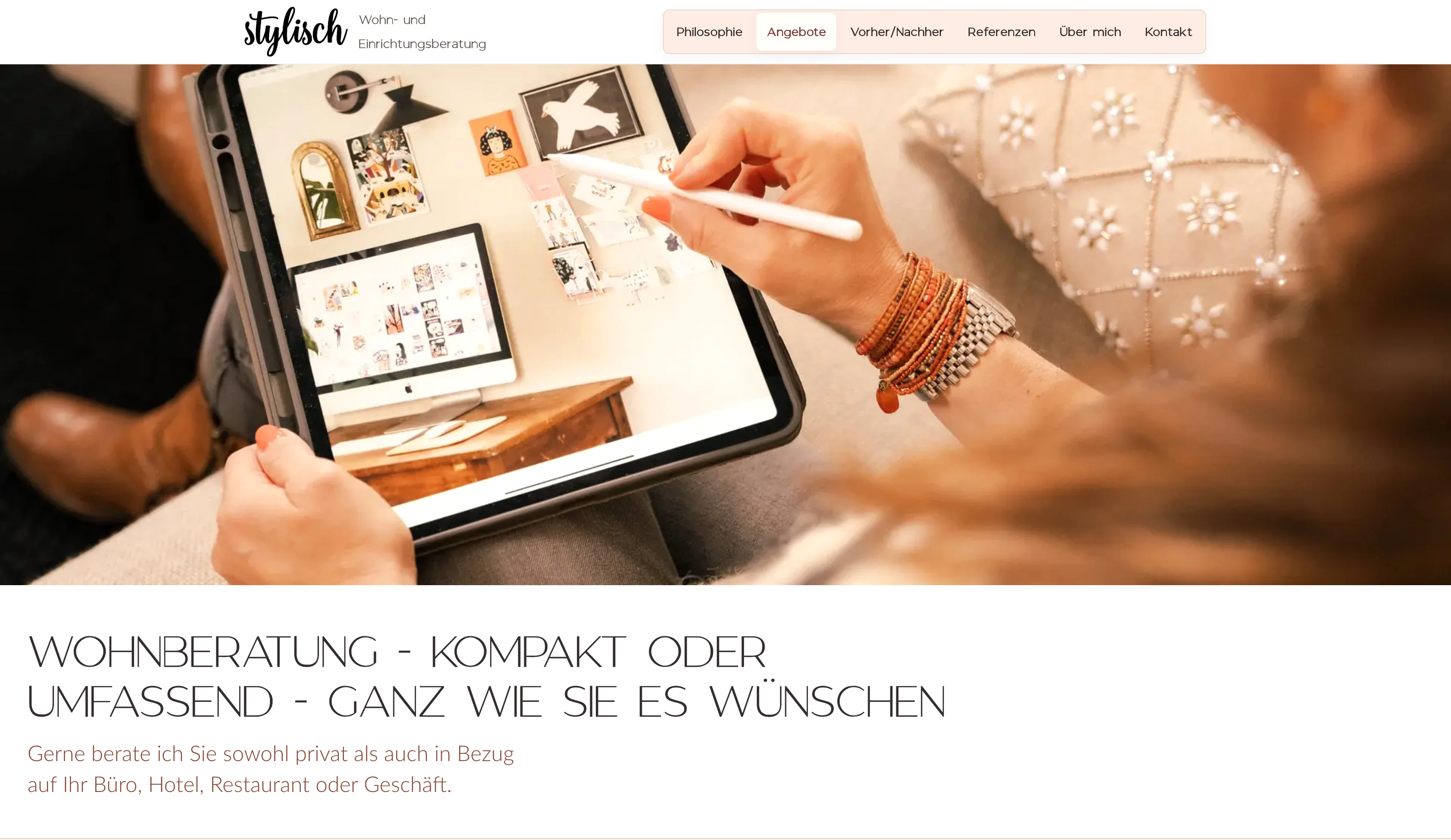 Angebotsseite von stylisch Wohn- und Einrichtungsberatung